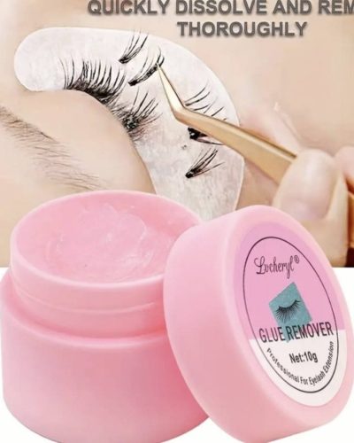 Набір для зняття накладних та нарощених вій: гелевий ремувер 10 г + мікробраші та щіточка