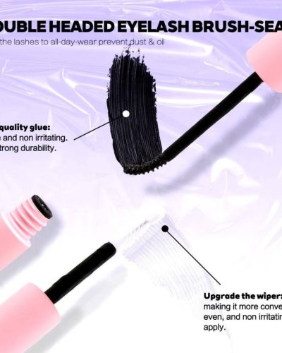 Набір накладних вій пучками 40D mix 8-16 мм з клеєм та пінцетом