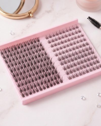 Накладні пучкові вії 8–16 мм, 240 пучків — для самостійного нарощування