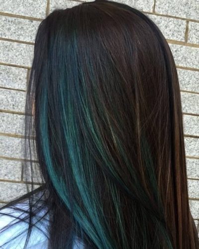 Пасма волосся (треси) зелені штучні 1 шт