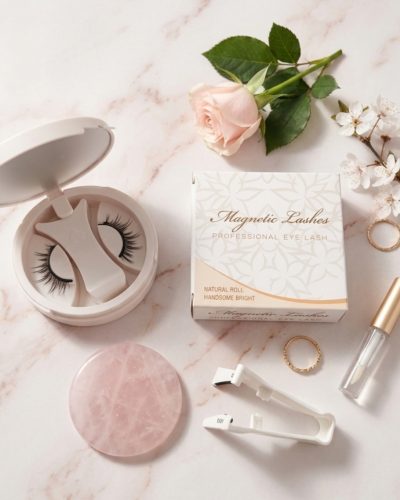 Магнітні накладні вії без клею з пінцетом у футлярі (ct10-9)