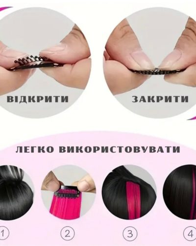 Пасма волосся (треси) білі блонд штучні 1 шт