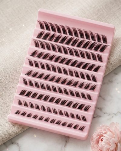 Накладні пучкові вії «Лисячі очі» Mix 8–16 мм, 120 пучків