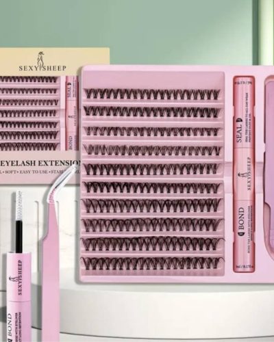 Набір для самостійного нарощування вій Sexy Sheep — Пучкові вії 30D, клей-бонд, закріплювач та пінцет