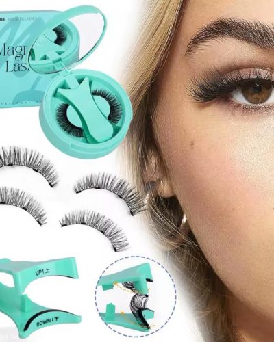 Магнітні накладні вії без клею Professional Eyelash в комплекті з кейсом, дзеркалом та щипцями для фіксації (zp07)