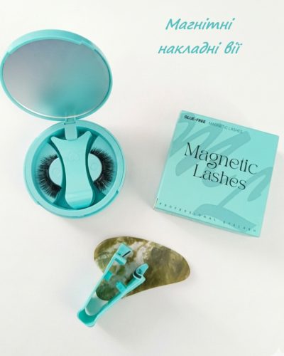 Магнітні накладні вії без клею Professional Eyelash в комплекті з кейсом, дзеркалом та щипцями для фіксації (zp07)